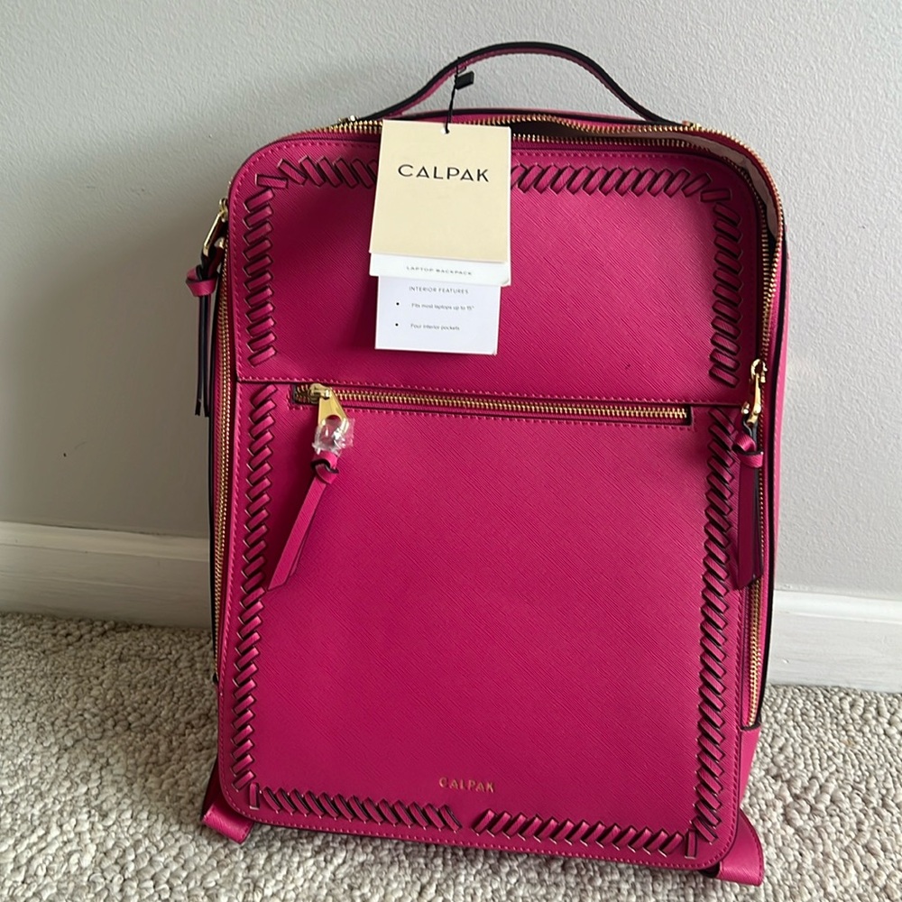 Pink Calpak Laptop Backpack, never used